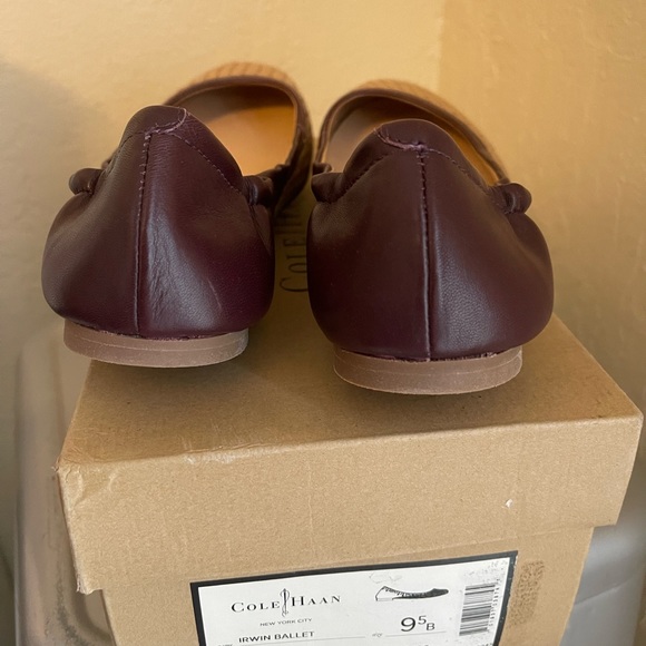 Cole Haan Irwin Ballet Flats Sandstone Woven Leather Sz 9.5 B - Picture 4 of 6